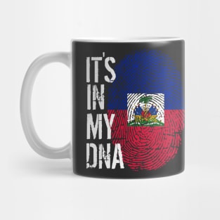 Haiti Flag Fingerprint My Story DNA Haitian Mug